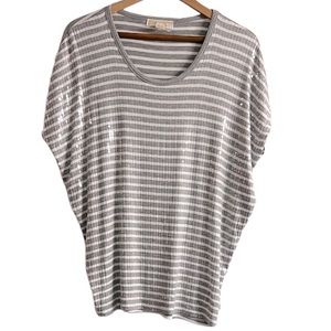 NWOT MICHAEL KORS striped sequin top.
